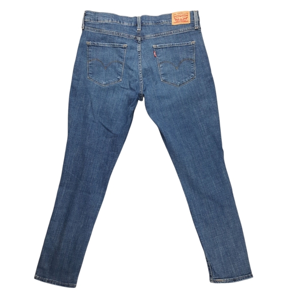 Levi's 311 Shaping Skinny Ankle Crop Blue Jeans SZ 31 - Picture 10 of 13